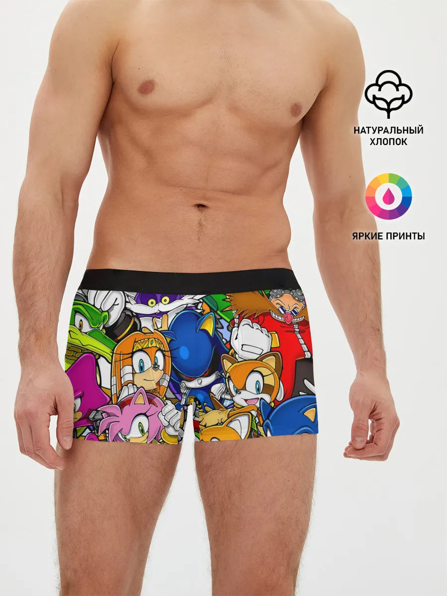 Мужские трусы боксеры / КИБЕР СОНИК | CYBER SONIC ROBOT