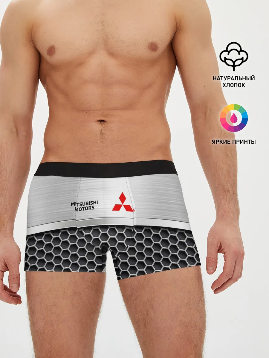 Мужские трусы боксеры / Mitsubishi | Стальная решетка