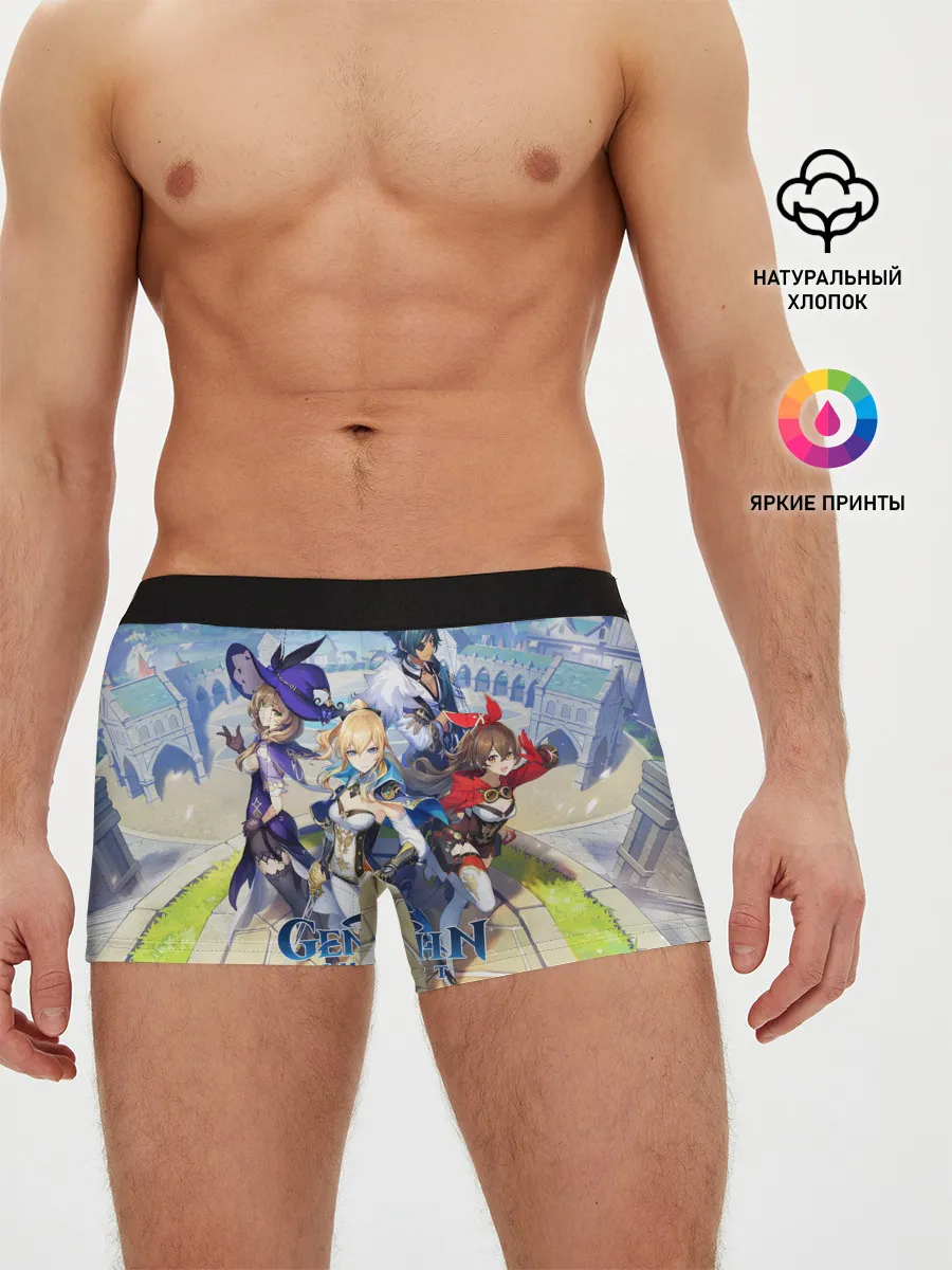 Мужские трусы боксеры / Genshin Impact: Ци Ци.