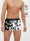 Мужские трусы боксеры / черно-белый камуфляж