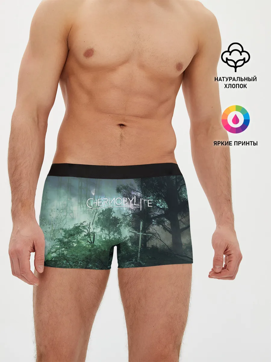 Мужские трусы боксеры / Chernobylite игровой арт
