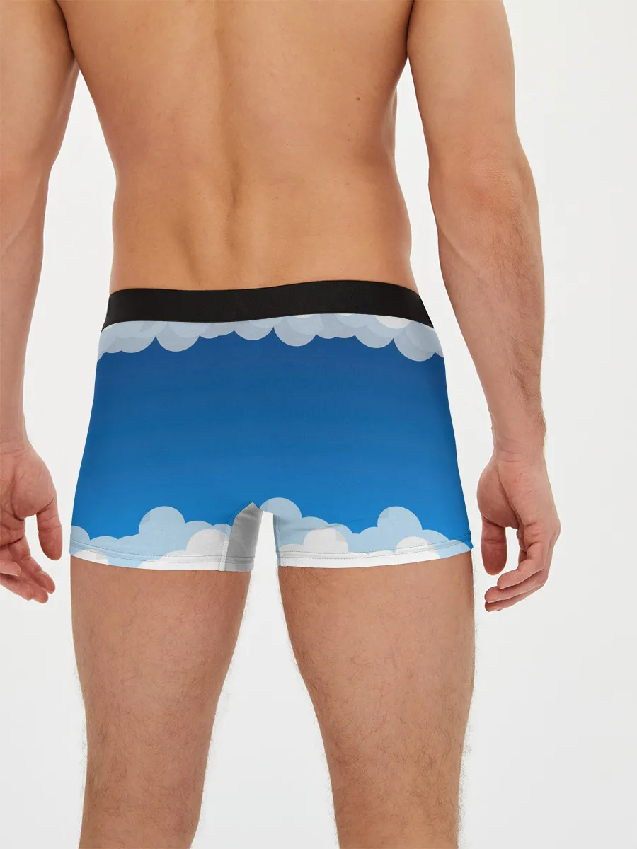 Мужские трусы боксеры / Полёт в облаках