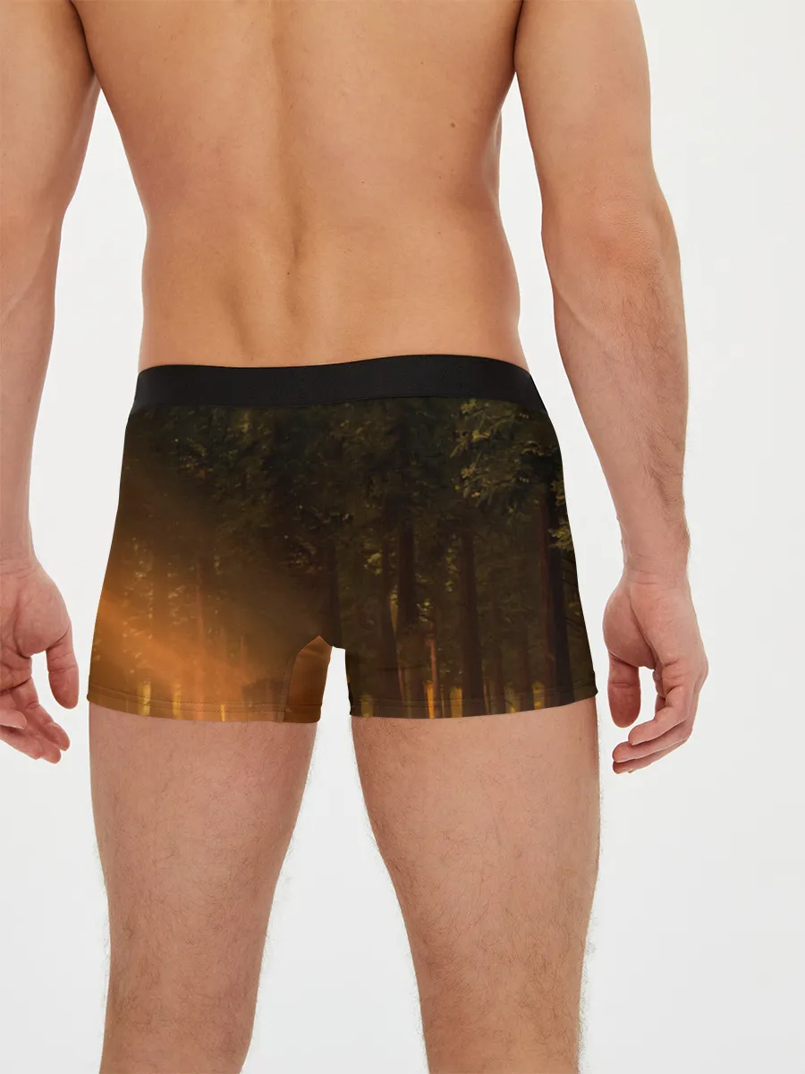 Мужские трусы боксеры / Марси в лесу