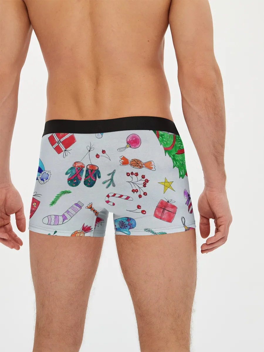 Мужские трусы боксеры / шарики фонарики