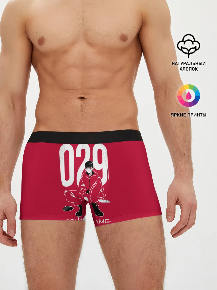 Мужские трусы боксеры / Squid game: guard 029/policeman