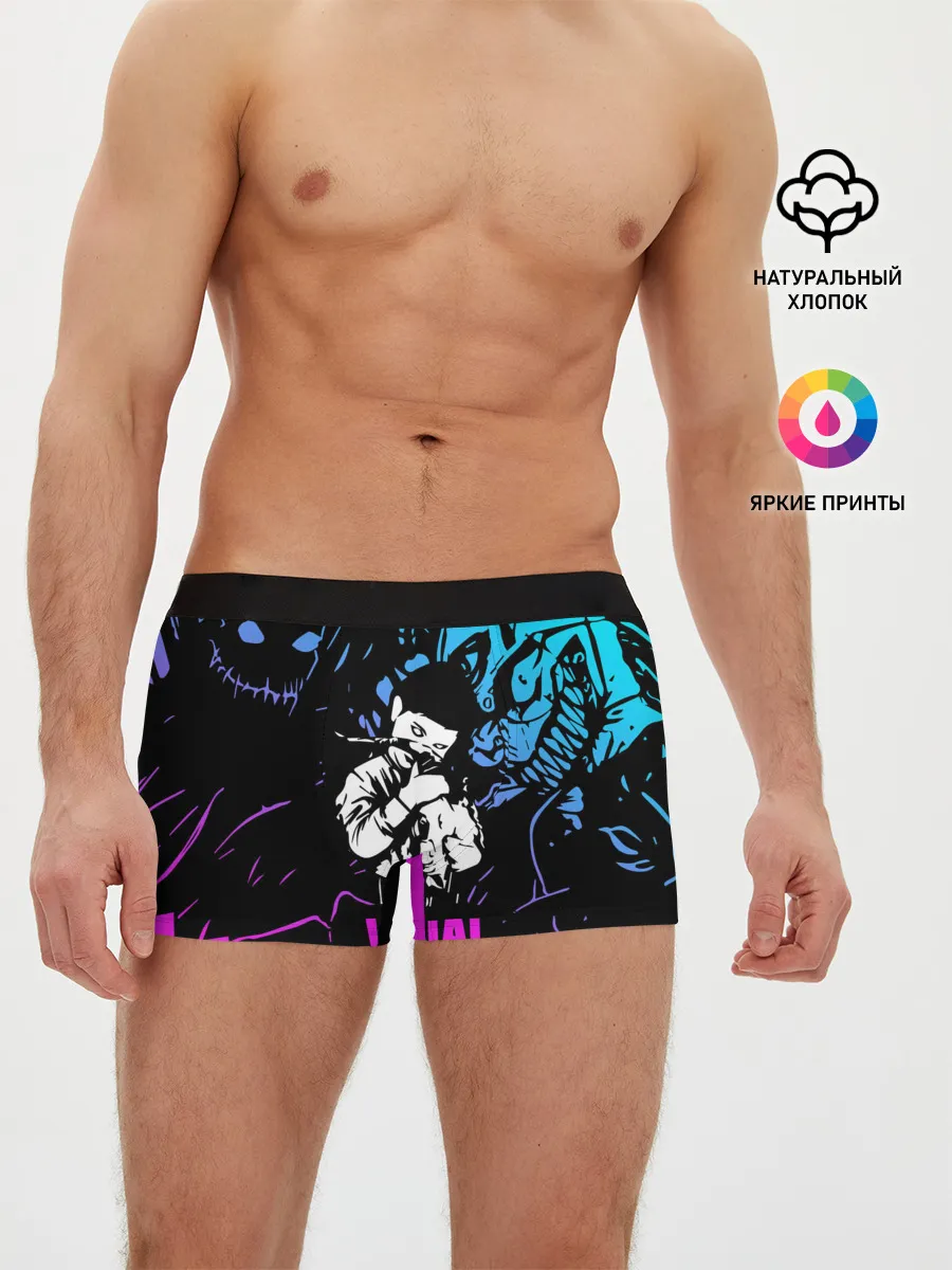 Мужские трусы боксеры / Velial Squad neon