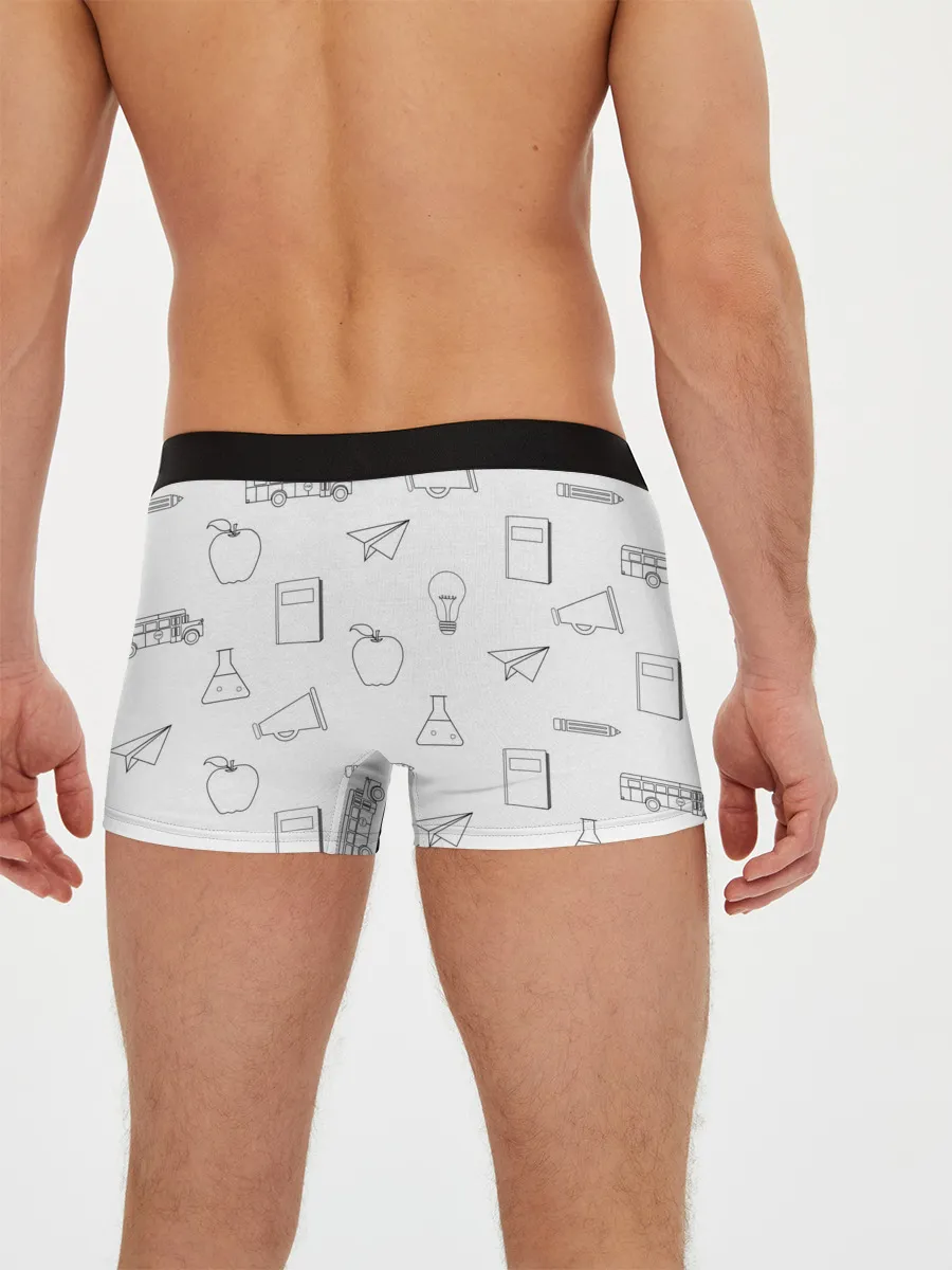 Мужские трусы боксеры / эскизы простые