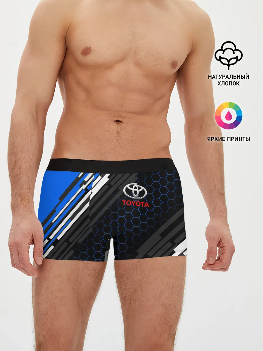 Мужские трусы боксеры / TOYOTA SPORT / ЛИНИИ / LINES
