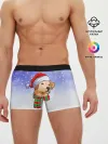 Мужские трусы боксеры / Новогодний Лабрадор / New Years Labrador