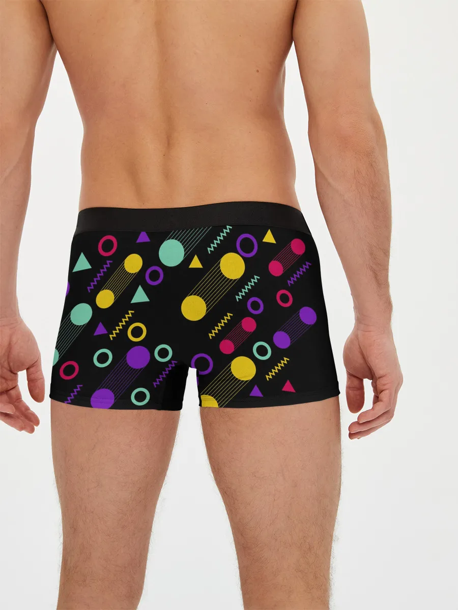 Мужские трусы боксеры / Круги и Треугольники