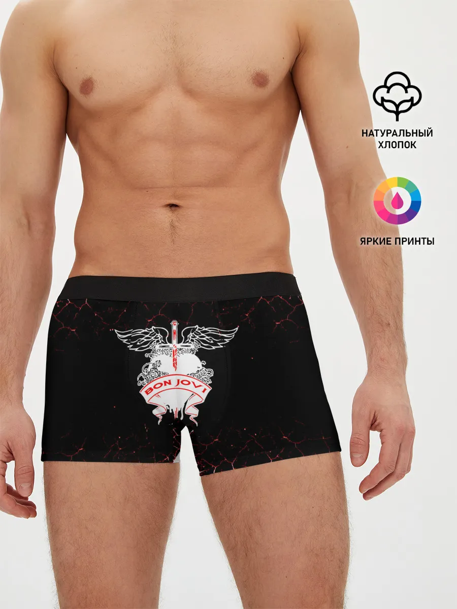Мужские трусы боксеры / bon jovi