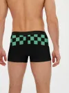 Мужские трусы боксеры / Kamado Tanjiro зеленые квадраты