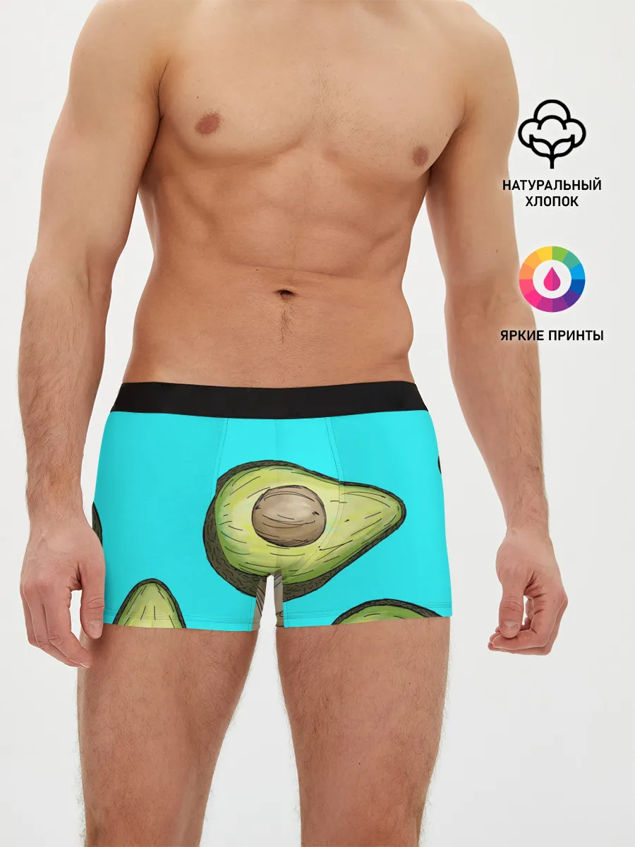 Мужские трусы боксеры / Авакадо