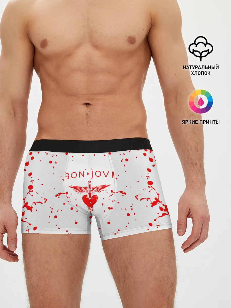 Мужские трусы боксеры / bon jovi
