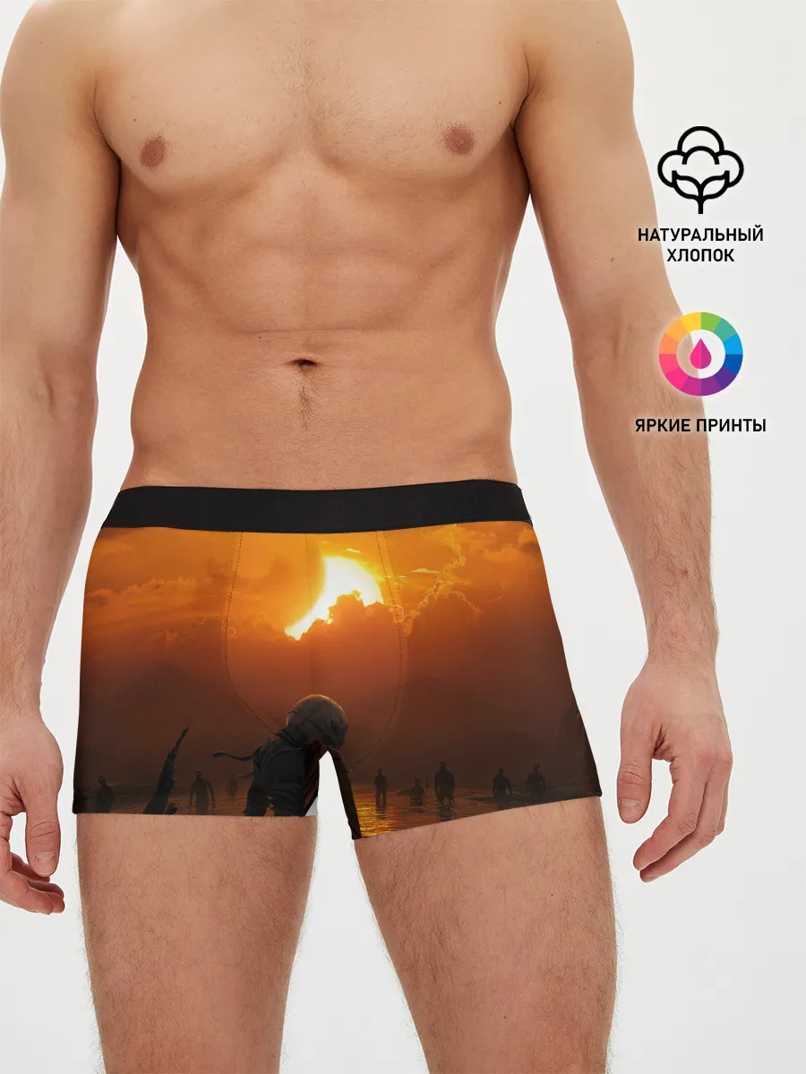 Мужские трусы боксеры / Берсерк закат