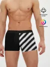 Мужские трусы боксеры / Черно-Белые Полосы