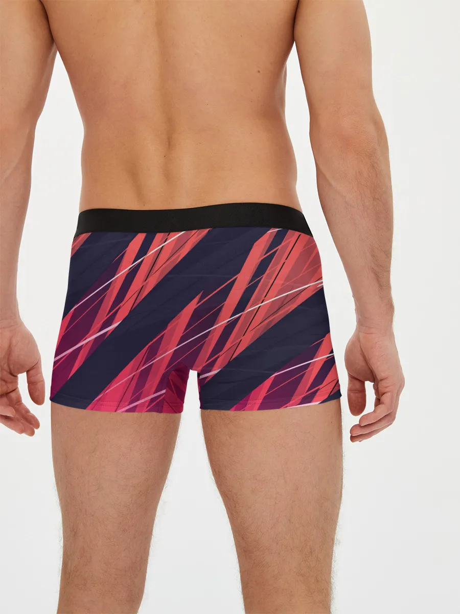 Мужские трусы боксеры / Абстракция ,,Холодный Огонь