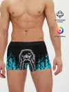 Мужские трусы боксеры / БОГ ОДИН | Узорное лицо