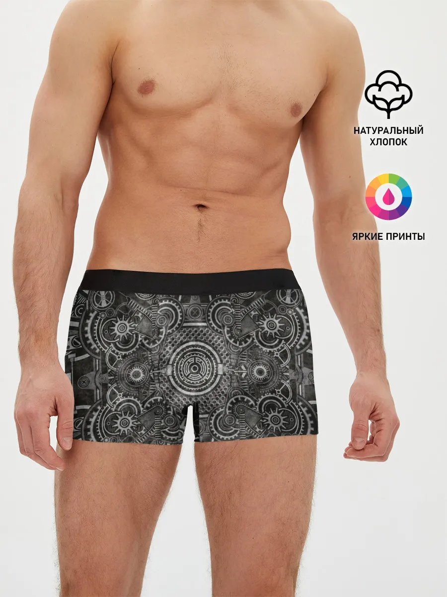 Мужские трусы боксеры / Стимпанк Механизм
