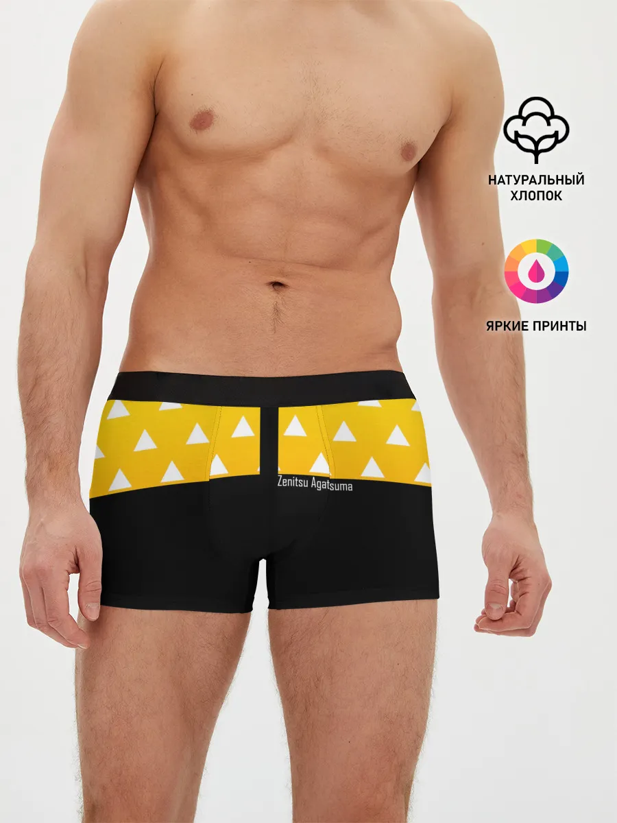 Мужские трусы боксеры / Zenitsu Agatsuma Kimetsu no Yaiba