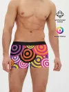 Мужские трусы боксеры / Аннотация разноцветных кругов