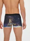 Мужские трусы боксеры / Мопс на черепахе в космосе
