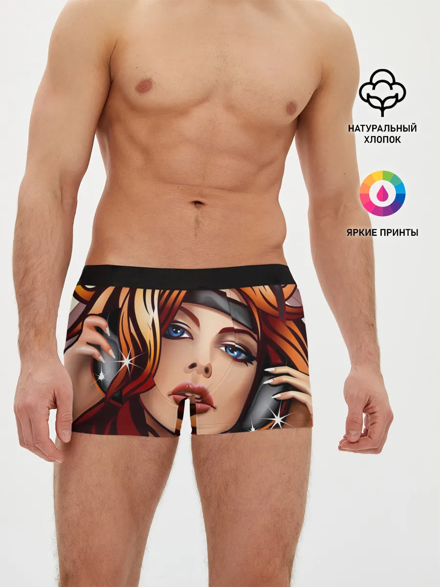 Мужские трусы боксеры / ДЕВУШКА