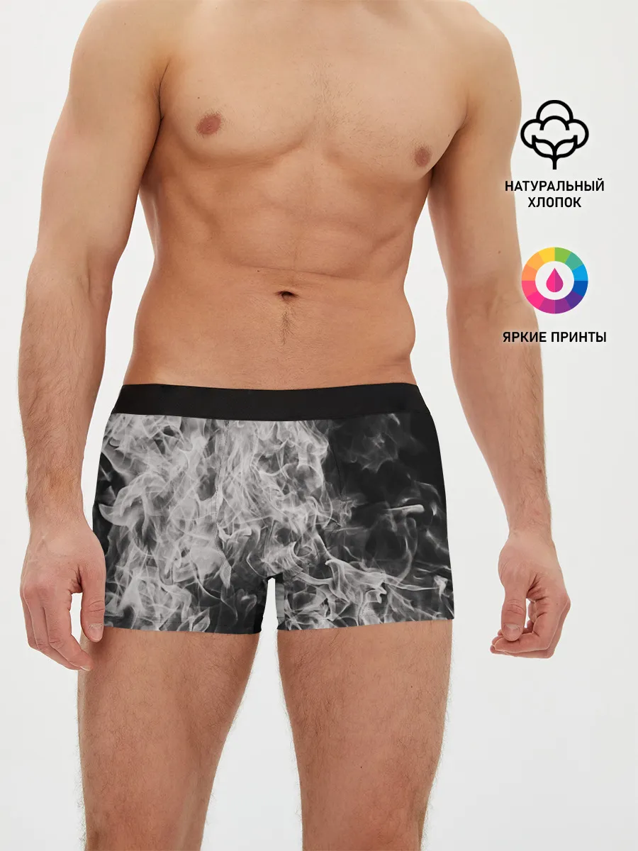 Мужские трусы боксеры / Fire and Smoke