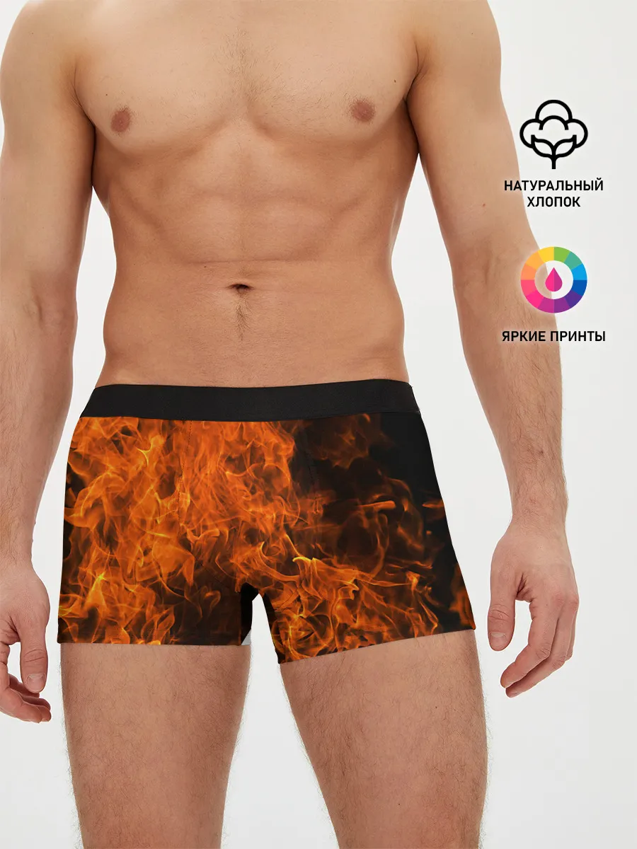 Мужские трусы боксеры / Огонь