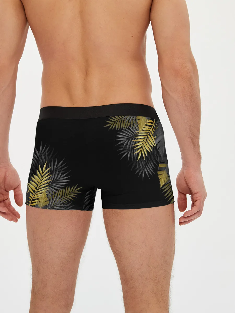 Мужские трусы боксеры / ЗОЛОТЫЕ БАБОЧКИ И ПАПОРОТНИК