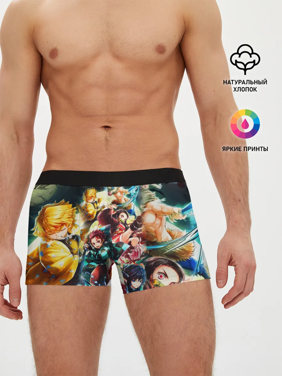 Мужские трусы боксеры / КЛИНОК РАССЕКАЮЩИЙ ДЕМОНОВ ПЕРСОНАЖИ