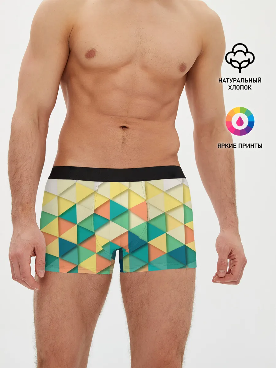 Мужские трусы боксеры / Ромбики