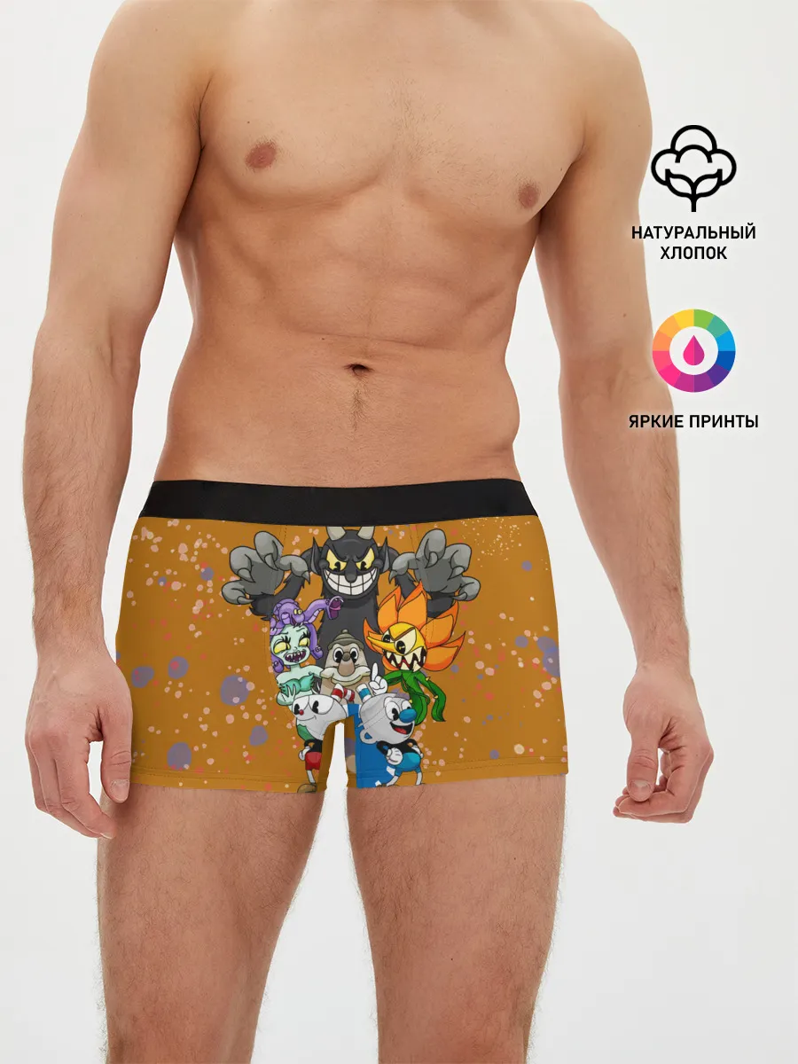 Мужские трусы боксеры / cuphead