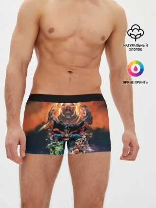 Мужские трусы боксеры / Darkseid VS Justice League