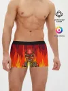 Мужские трусы боксеры / Меха скелет | Steampunk Fire
