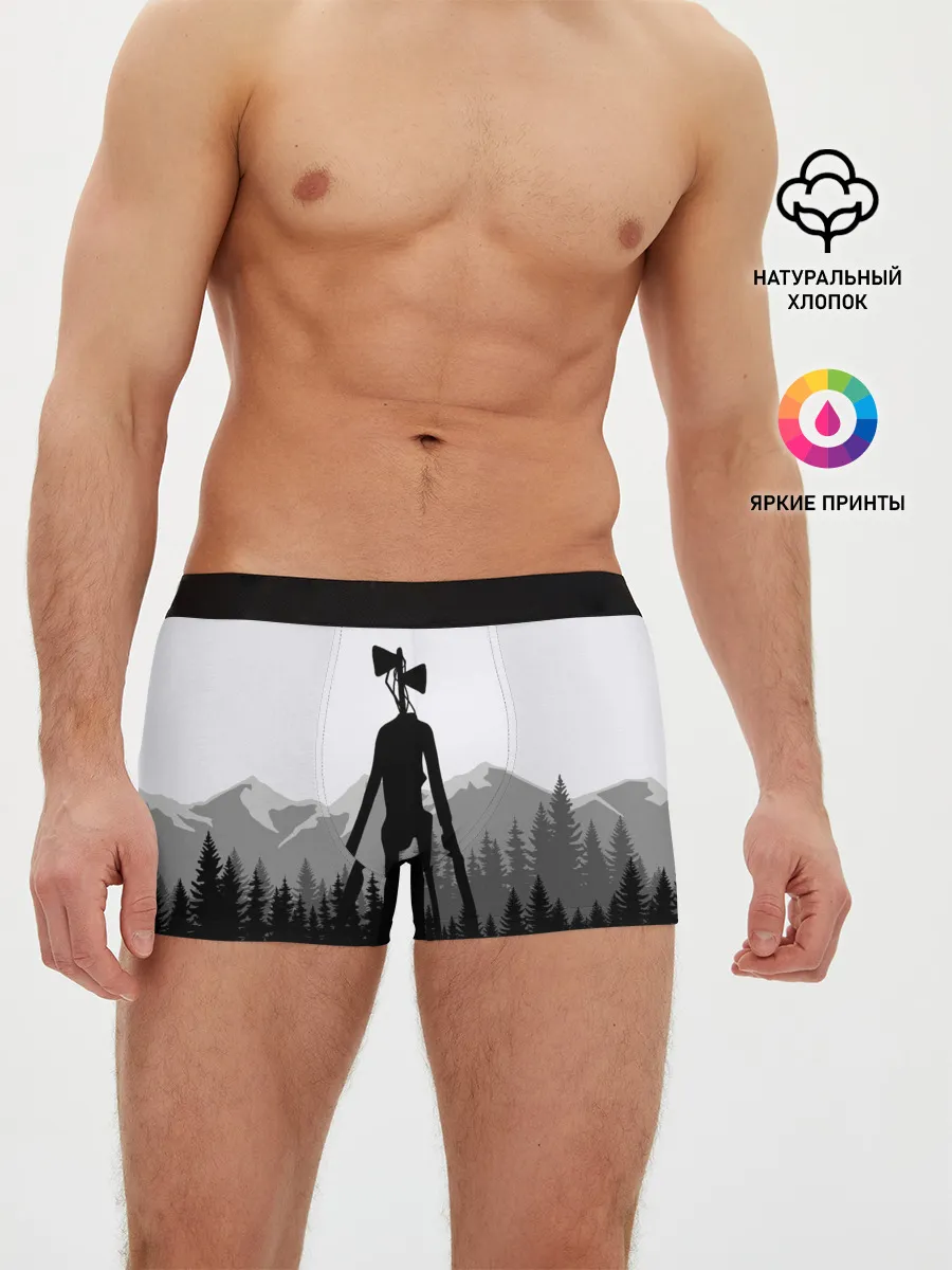 Мужские трусы боксеры / SIREN HEAD | DARK FOREST