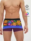 Мужские трусы боксеры / Мультяшные Цветы