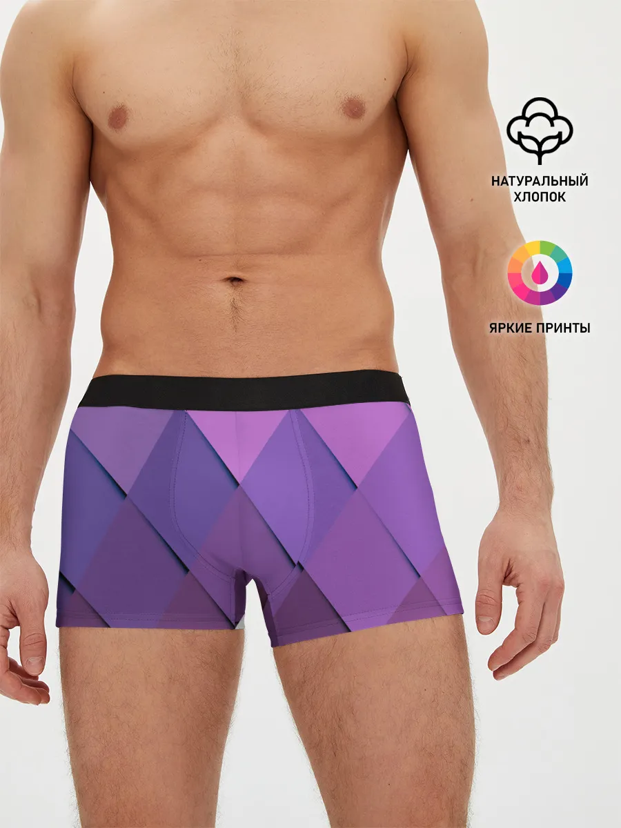 Мужские трусы боксеры / Спортивный ромб