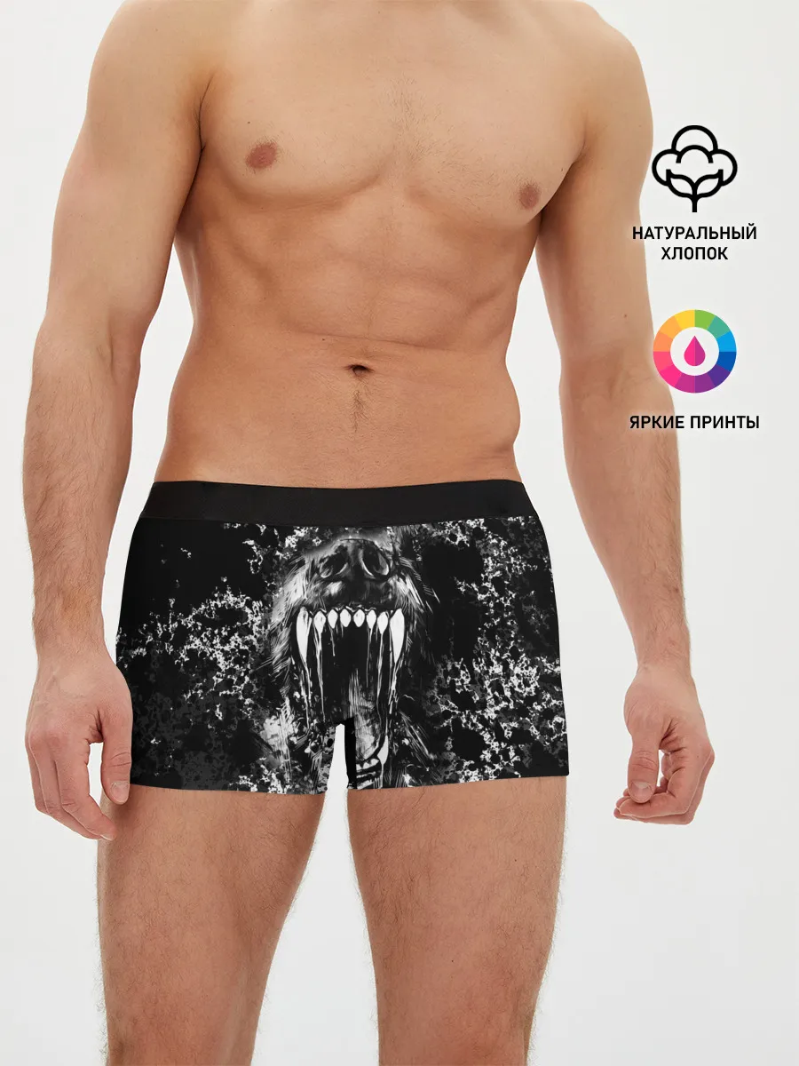 Мужские трусы боксеры / Волчья пасть