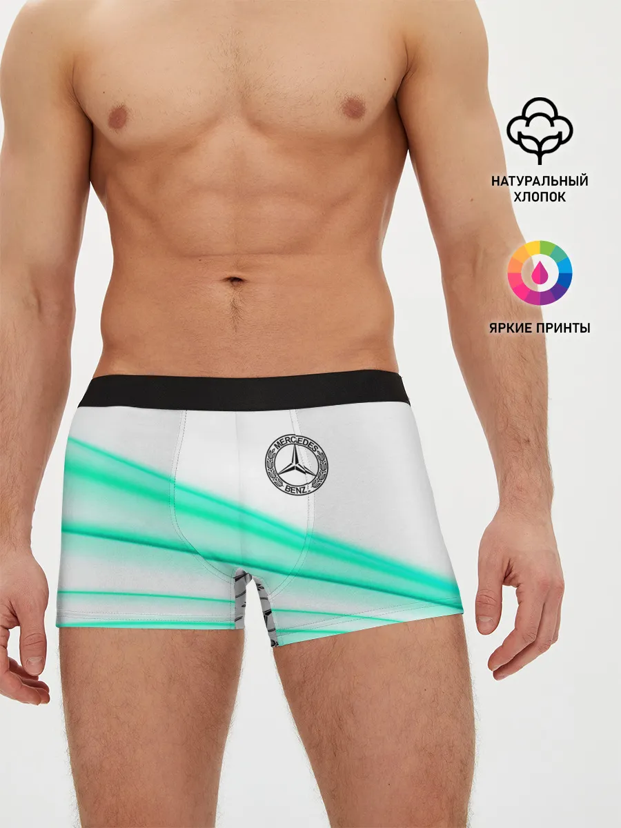 Мужские трусы боксеры / МЕРСЕДЕС АКВА / AQUA