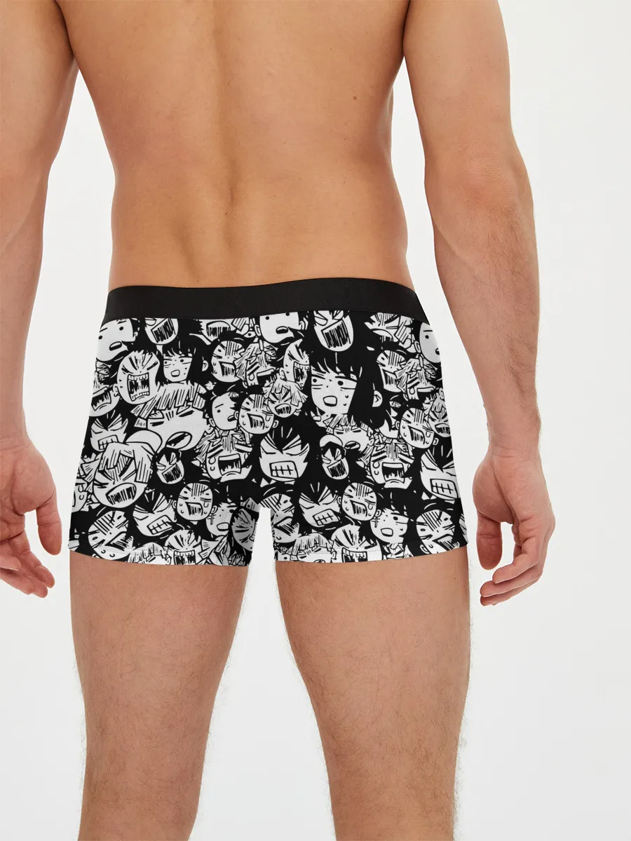 Мужские трусы боксеры / DEMON SLAYER / ЛИЦА / УЗОР