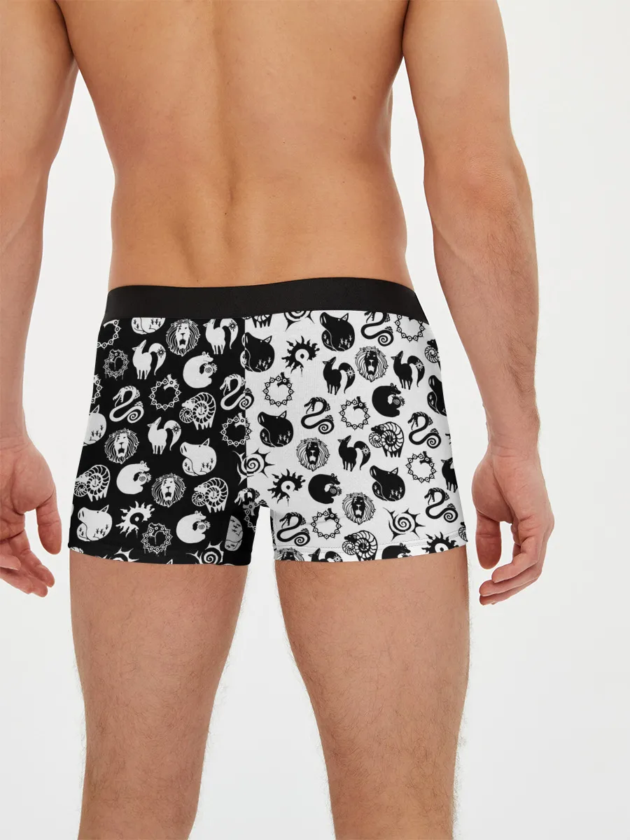 Мужские трусы боксеры / ЭМБЛЕМЫ 7 СМЕРТНЫХ ГРЕХОВ