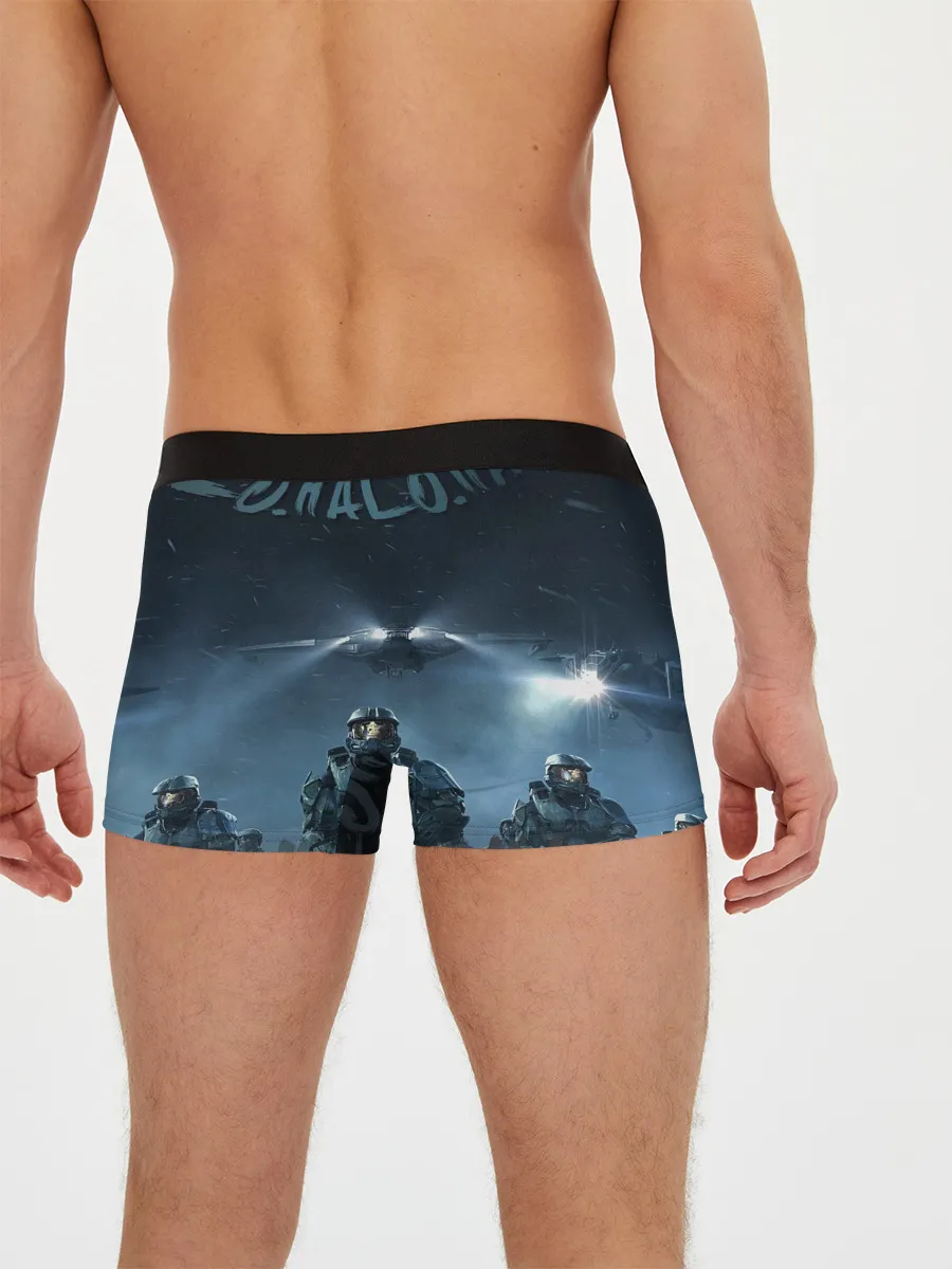 Мужские трусы боксеры / Halo calligraphy