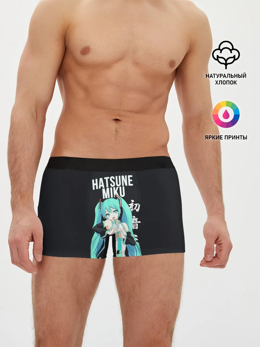 Мужские трусы боксеры / Hatsune Miku / Хацунэ Мику