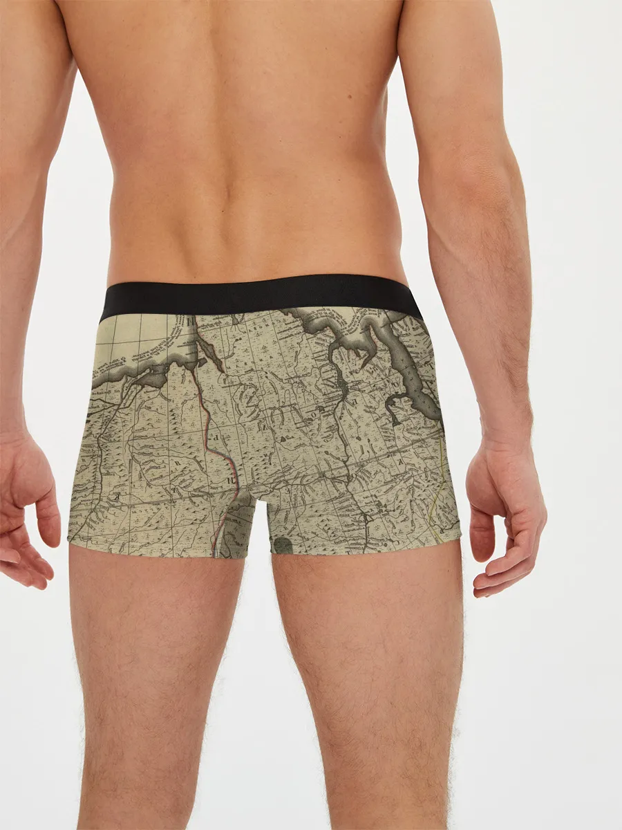 Мужские трусы боксеры / Морская Карта
