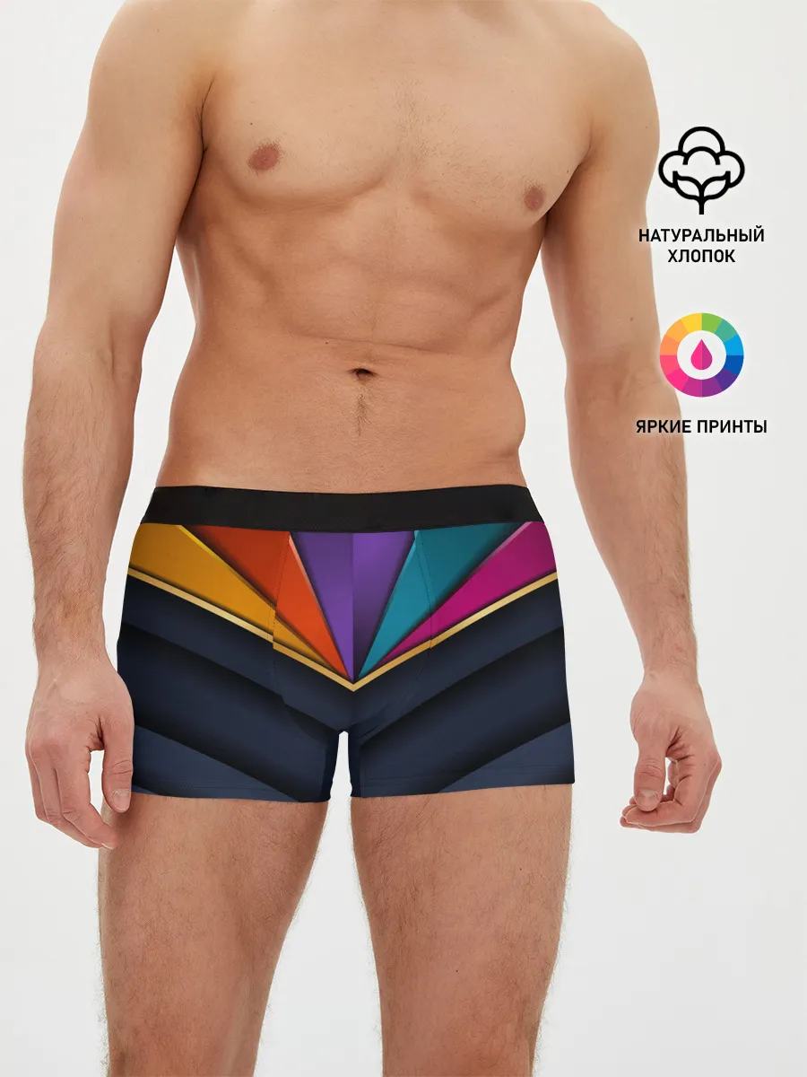 Мужские трусы боксеры / 3D luxury