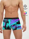 Мужские трусы боксеры / БЛИЧ МАСКА ПУСТОГО НЕОН