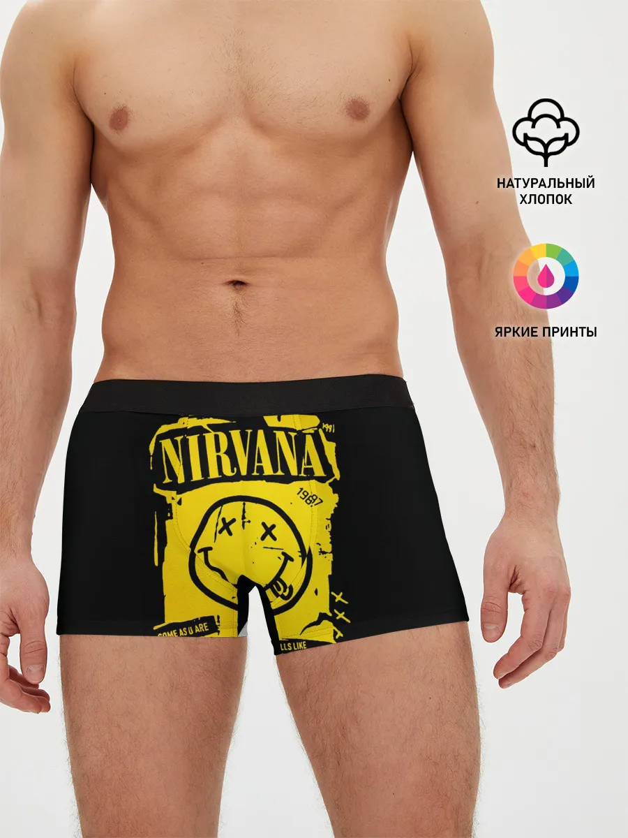 Мужские трусы боксеры / Nirvana 1987