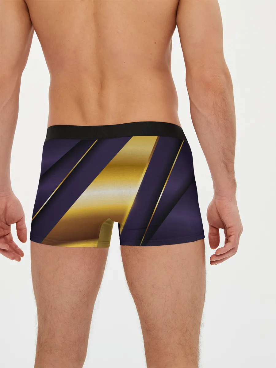 Мужские трусы боксеры / 3D luxury золото