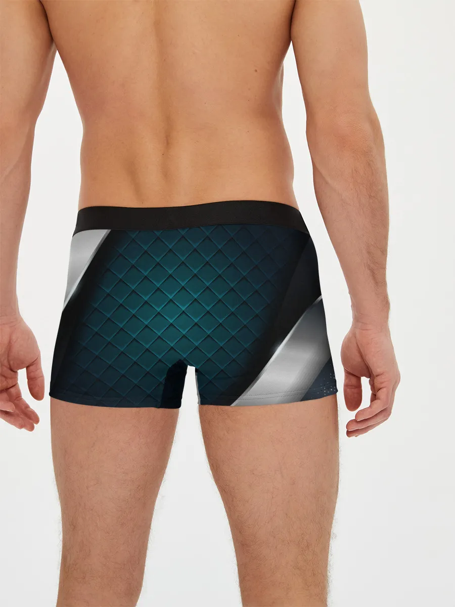 Мужские трусы боксеры / 3D luxury metal